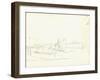 Sailing Boats Leaving a Port (Pencil on Paper)-Claude Monet-Framed Giclee Print