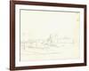 Sailing Boats Leaving a Port (Pencil on Paper)-Claude Monet-Framed Giclee Print