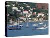 Sailing Boats Moored Off Charlotte Amalie, St. Thomas, U.S. Virgin Islands, West Indies, Caribbean-Ken Gillham-Stretched Canvas