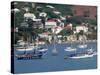 Sailing Boats Moored Off Charlotte Amalie, St. Thomas, U.S. Virgin Islands, West Indies, Caribbean-Ken Gillham-Stretched Canvas