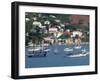 Sailing Boats Moored Off Charlotte Amalie, St. Thomas, U.S. Virgin Islands, West Indies, Caribbean-Ken Gillham-Framed Photographic Print