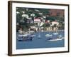 Sailing Boats Moored Off Charlotte Amalie, St. Thomas, U.S. Virgin Islands, West Indies, Caribbean-Ken Gillham-Framed Photographic Print