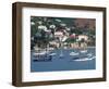 Sailing Boats Moored Off Charlotte Amalie, St. Thomas, U.S. Virgin Islands, West Indies, Caribbean-Ken Gillham-Framed Photographic Print