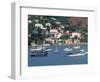 Sailing Boats Moored Off Charlotte Amalie, St. Thomas, U.S. Virgin Islands, West Indies, Caribbean-Ken Gillham-Framed Photographic Print