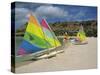 Sailing Boats on the Beach at the St. James Club, Antigua, Leeward Islands, West Indies-Lightfoot Jeremy-Stretched Canvas