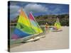 Sailing Boats on the Beach at the St. James Club, Antigua, Leeward Islands, West Indies-Lightfoot Jeremy-Stretched Canvas