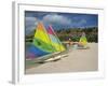 Sailing Boats on the Beach at the St. James Club, Antigua, Leeward Islands, West Indies-Lightfoot Jeremy-Framed Photographic Print