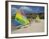 Sailing Boats on the Beach at the St. James Club, Antigua, Leeward Islands, West Indies-Lightfoot Jeremy-Framed Photographic Print