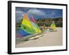 Sailing Boats on the Beach at the St. James Club, Antigua, Leeward Islands, West Indies-Lightfoot Jeremy-Framed Photographic Print