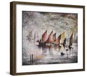 Sailing Boats-Laurence Stephen Lowry-Framed Art Print