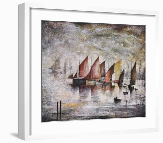 Sailing Boats-Laurence Stephen Lowry-Framed Art Print