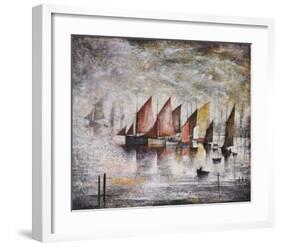 Sailing Boats-Laurence Stephen Lowry-Framed Art Print