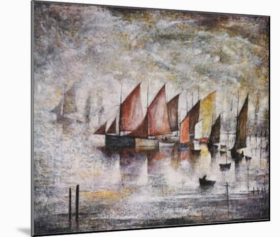 Sailing Boats-Laurence Stephen Lowry-Mounted Art Print