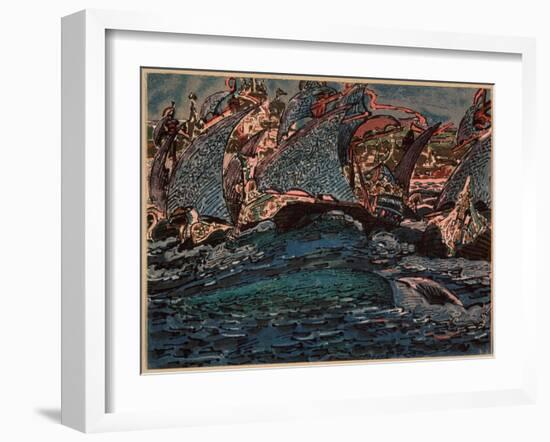 Sailing Boats-Mikhail Alexandrovich Vrubel-Framed Giclee Print