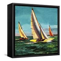 Sailing Boats-McConnell-Framed Stretched Canvas