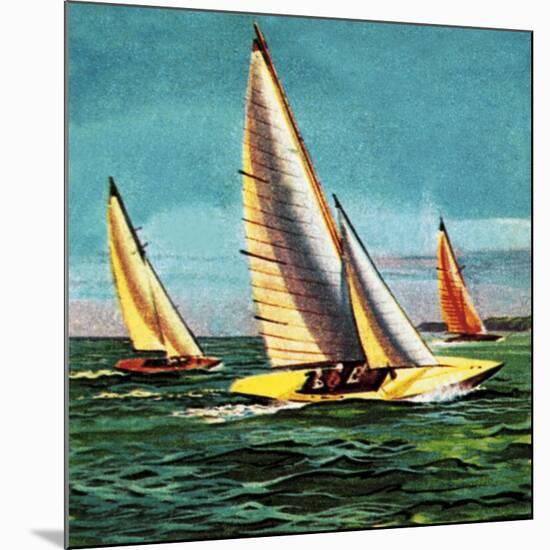 Sailing Boats-McConnell-Mounted Giclee Print