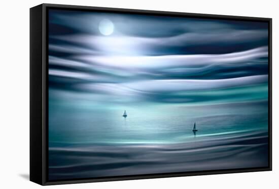 Sailing by Moonlight-Ursula Abresch-Framed Stretched Canvas