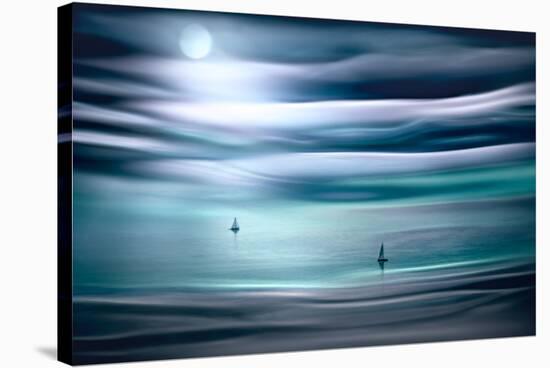 Sailing by Moonlight-Ursula Abresch-Stretched Canvas