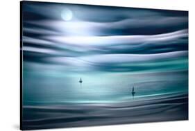 Sailing by Moonlight-Ursula Abresch-Stretched Canvas