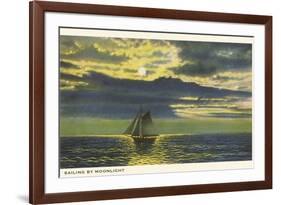 Sailing by Moonlight-null-Framed Premium Giclee Print