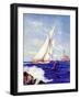 "Sailing by the Lighthouse,"August 1, 1938-Albert B. Marks-Framed Giclee Print