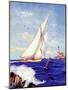 "Sailing by the Lighthouse,"August 1, 1938-Albert B. Marks-Mounted Giclee Print