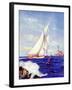 "Sailing by the Lighthouse,"August 1, 1938-Albert B. Marks-Framed Giclee Print