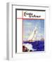 "Sailing by the Lighthouse," Country Gentleman Cover, August 1, 1938-Albert B. Marks-Framed Giclee Print