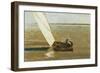 Sailing, C.1875 (Oil on Canvas)-Thomas Cowperthwait Eakins-Framed Giclee Print