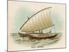 Sailing Catamaran Canoe Used in Fiji-null-Mounted Art Print