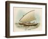 Sailing Catamaran Canoe Used in Fiji-null-Framed Art Print