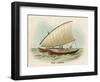 Sailing Catamaran Canoe Used in Fiji-null-Framed Art Print