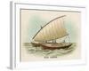 Sailing Catamaran Canoe Used in Fiji-null-Framed Art Print