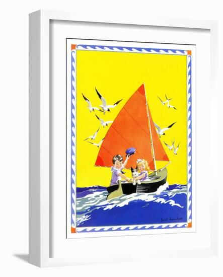 Sailing - Child Life-Janet Laura Scott-Framed Giclee Print