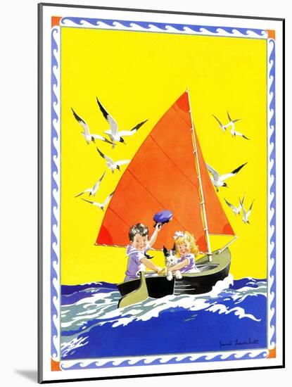 Sailing - Child Life-Janet Laura Scott-Mounted Giclee Print