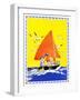 Sailing - Child Life-Janet Laura Scott-Framed Premium Giclee Print