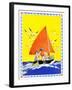 Sailing - Child Life-Janet Laura Scott-Framed Giclee Print