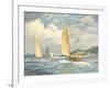 Sailing Dinghies on the Clyde-Frank Sherwin-Framed Giclee Print