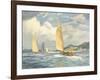 Sailing Dinghies on the Clyde-Frank Sherwin-Framed Giclee Print