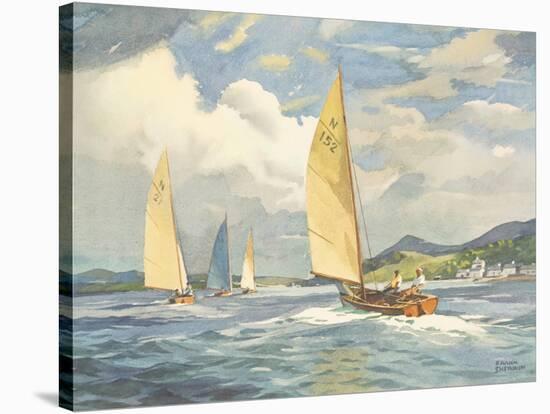 Sailing Dinghies on the Clyde-Frank Sherwin-Stretched Canvas