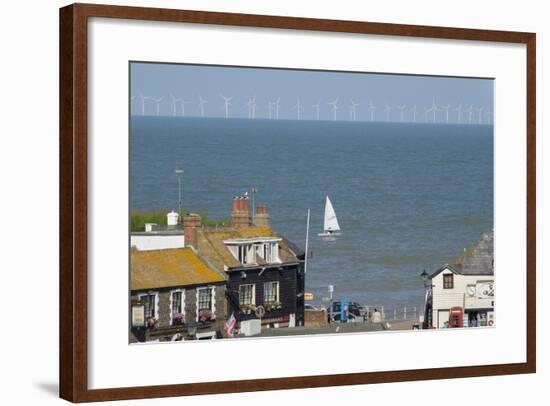 Sailing Dinghy Passes Broadstairs-Charles Bowman-Framed Photographic Print