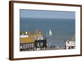 Sailing Dinghy Passes Broadstairs-Charles Bowman-Framed Photographic Print