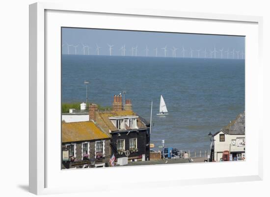 Sailing Dinghy Passes Broadstairs-Charles Bowman-Framed Photographic Print