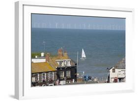 Sailing Dinghy Passes Broadstairs-Charles Bowman-Framed Photographic Print