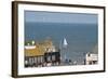 Sailing Dinghy Passes Broadstairs-Charles Bowman-Framed Photographic Print