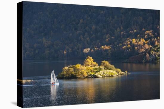 Sailing Dinghy Passes Norfolk Island-James Emmerson-Stretched Canvas