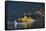 Sailing Dinghy Passes Norfolk Island-James Emmerson-Framed Stretched Canvas