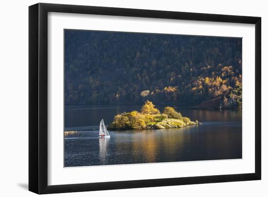 Sailing Dinghy Passes Norfolk Island-James Emmerson-Framed Photographic Print