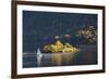 Sailing Dinghy Passes Norfolk Island-James Emmerson-Framed Photographic Print