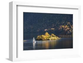 Sailing Dinghy Passes Norfolk Island-James Emmerson-Framed Photographic Print